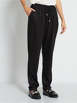 Calças jogger brilhantes - Kiabi
