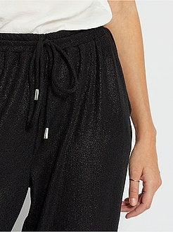 Calças jogger brilhantes - Kiabi