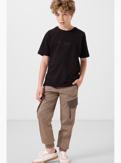 Calças jogger cargo infantil tommy - Kiabi