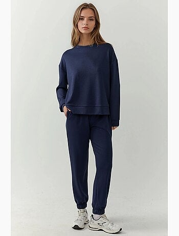 Calças jogger com cintura elástica e toque de modal hiccup