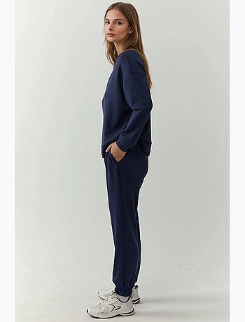 Calças jogger com cintura elástica e toque de modal hiccup