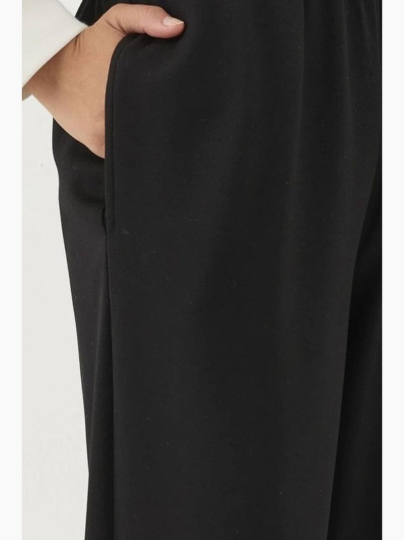 Calças jogger com cintura elástica e toque de modal hiccup Preto - Kiabi