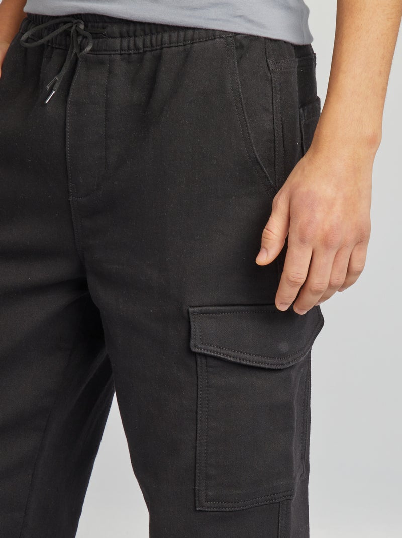 Calças jogger com vários bolsos CINZA - Kiabi