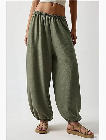 Calças jogger de cintura baixa e corte baggy hiccup