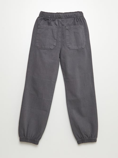 Calças jogger de corte direito - Kiabi