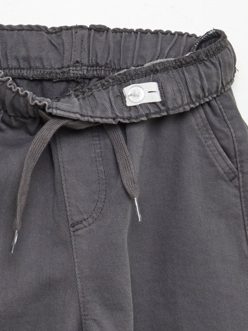 Calças jogger de corte direito - Kiabi