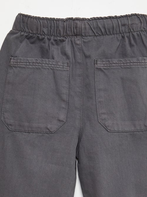 Calças jogger de corte direito - Kiabi