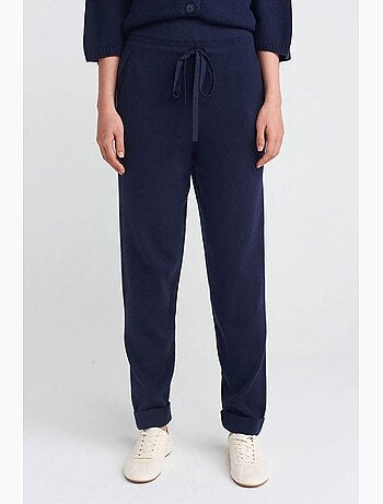 Calças jogger de malha com lurex para mulher dilvin