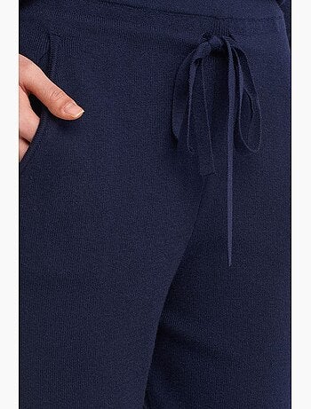 Calças jogger de malha com lurex para mulher dilvin
