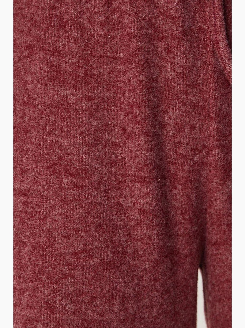 Calças jogger de perna larga com fecho de cordão istanbul Vermelho bordô - Kiabi