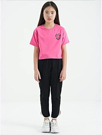 Calças jogger direitas com cordão tommy