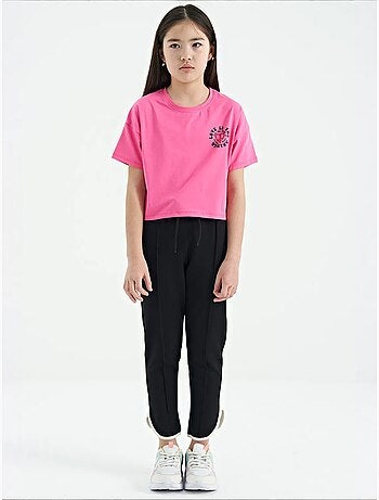 Calças jogger direitas com cordão tommy