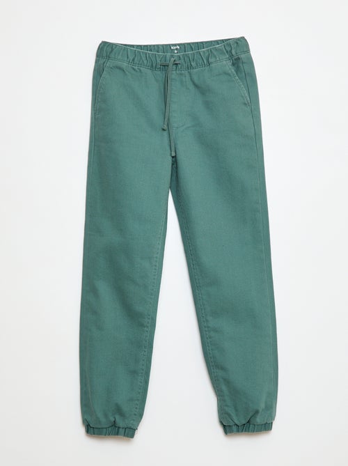 Calças jogger forradas - Kiabi