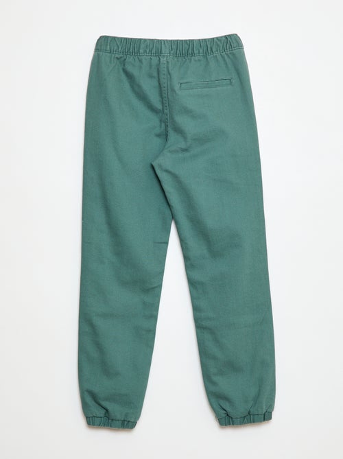 Calças jogger forradas - Kiabi