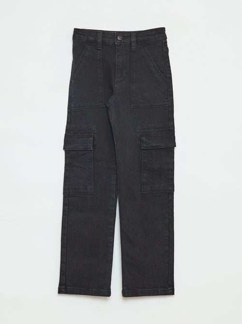 Calças justas com bolsos de aba - corte + confortáveis - Kiabi