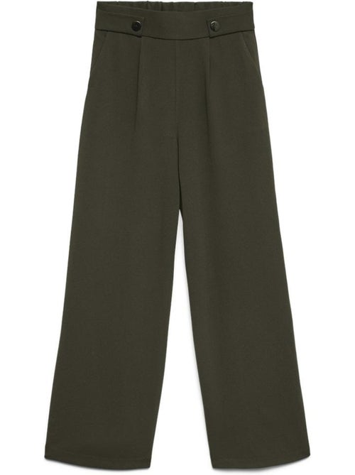 Calças kaki vero moda may button para mulher - Kiabi Calças kaki vero moda may button para mulher - Kiabi