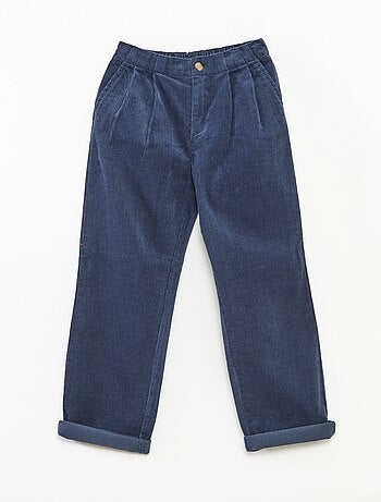 Calças 'Kiabi & Catherine Painvin' em veludo de algodão liso