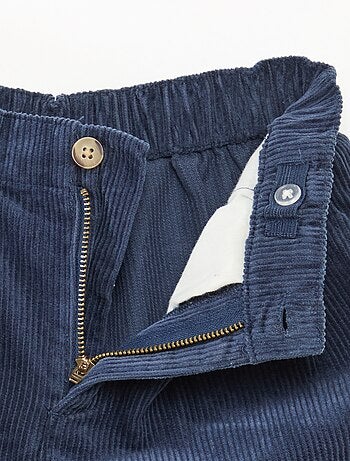 Calças 'Kiabi & Catherine Painvin' em veludo de algodão liso