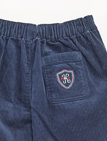 Calças 'Kiabi & Catherine Painvin' em veludo de algodão liso