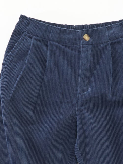 Calças 'Kiabi & Catherine Painvin' em veludo de algodão liso - Kiabi