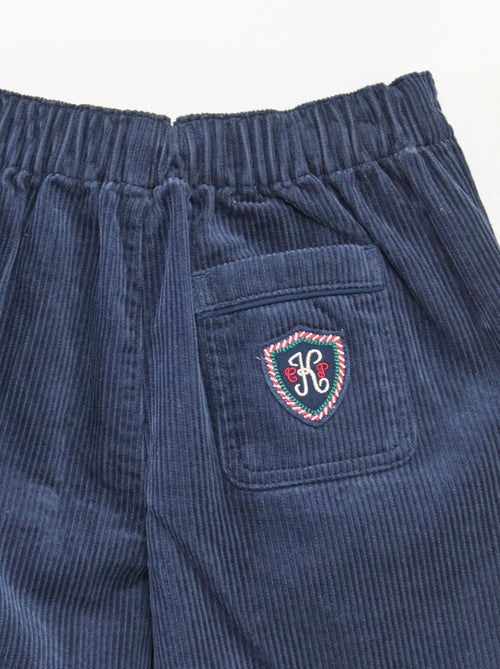 Calças 'Kiabi & Catherine Painvin' em veludo de algodão liso - Kiabi