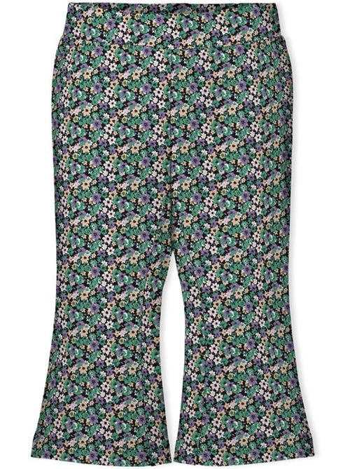 Calças KIDS ONLY Flared para Menina Preto/Verde - Kiabi