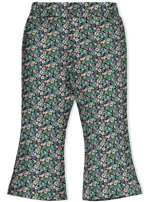 Calças KIDS ONLY Flared para Menina Preto/Verde - Kiabi