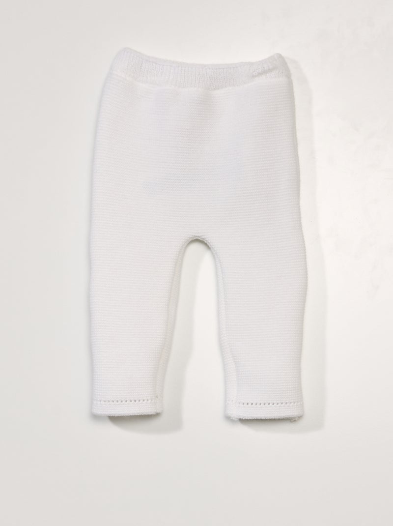 Calças 'La Manufacture de Layette' - Fabricado em França Branco - Kiabi