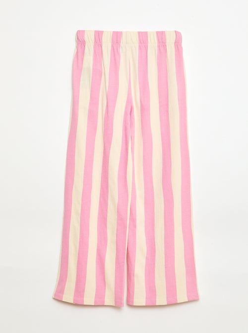 Calças largas - Grafik Edition - Kiabi