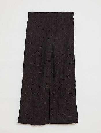 Calças largas ajuradas