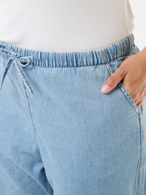 Calças largas com 2 bolsos - Kiabi