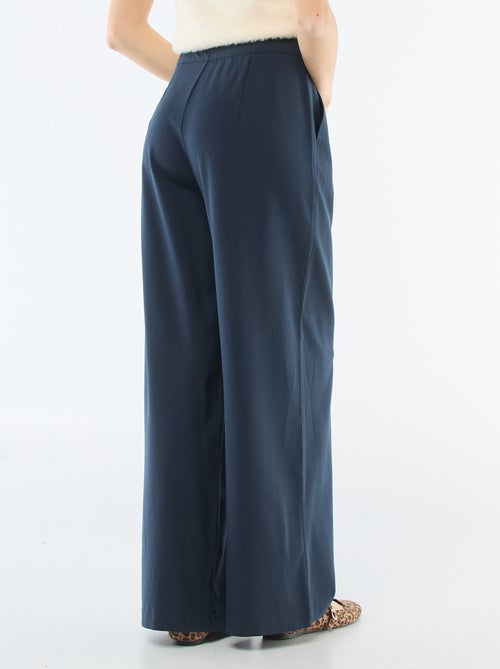 Calças largas com cintura estilo boxer - Kiabi