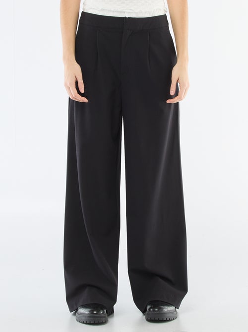 Calças largas com cintura estilo boxer - Kiabi