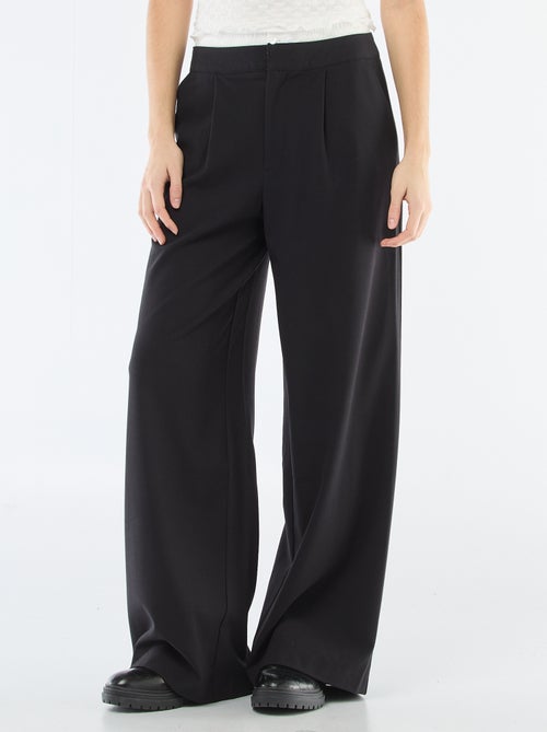 Calças largas com cintura estilo boxer - Kiabi