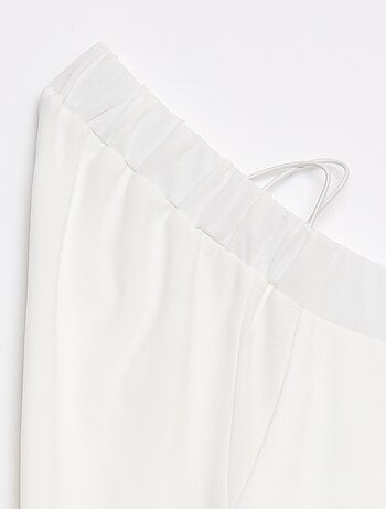 Calças largas de cintura alta - coleção fácil de vestir