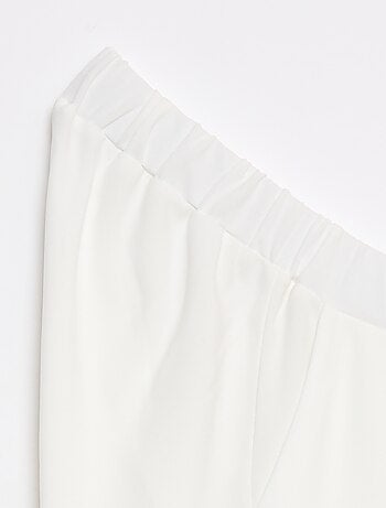 Calças largas de cintura alta - coleção fácil de vestir