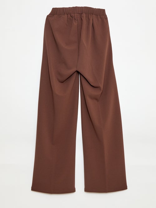 Calças largas com cintura subida - So Easy - Kiabi