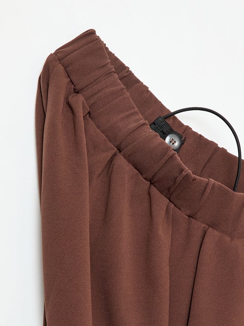 Calças largas com cintura subida - So Easy - Kiabi