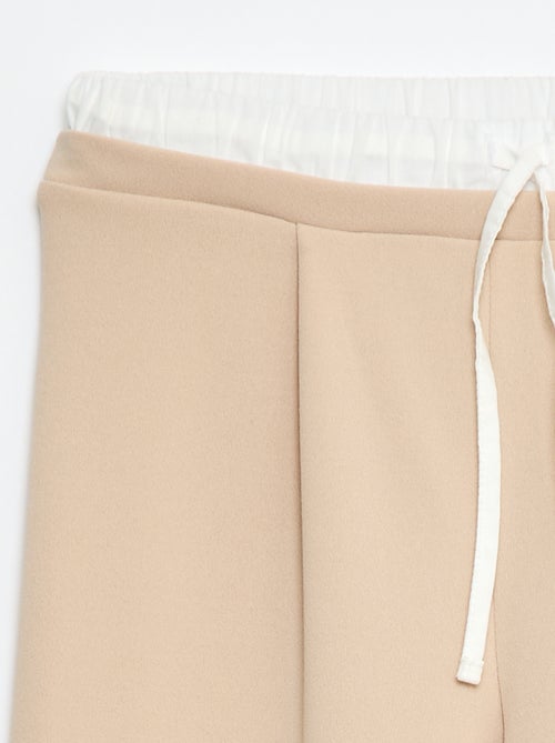 Calças largas com efeito 2 em 1 estilo shorts - Kiabi