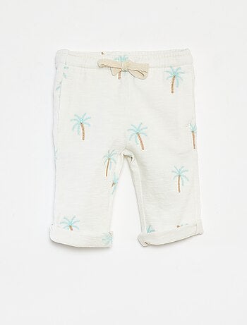 Calças largas com estampado