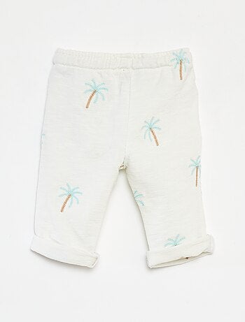 Calças largas com estampado