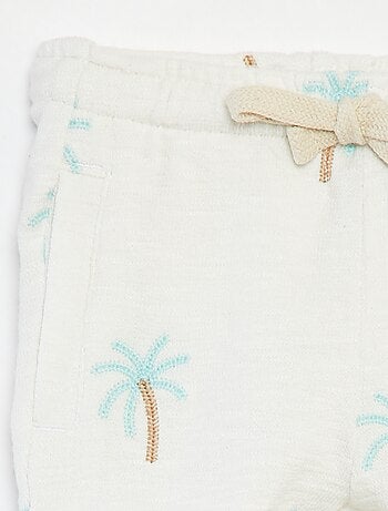 Calças largas com estampado