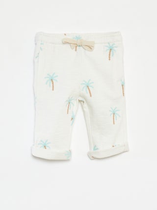 Calças largas com estampado
