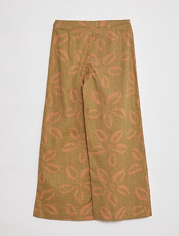 Calças largas com estampado