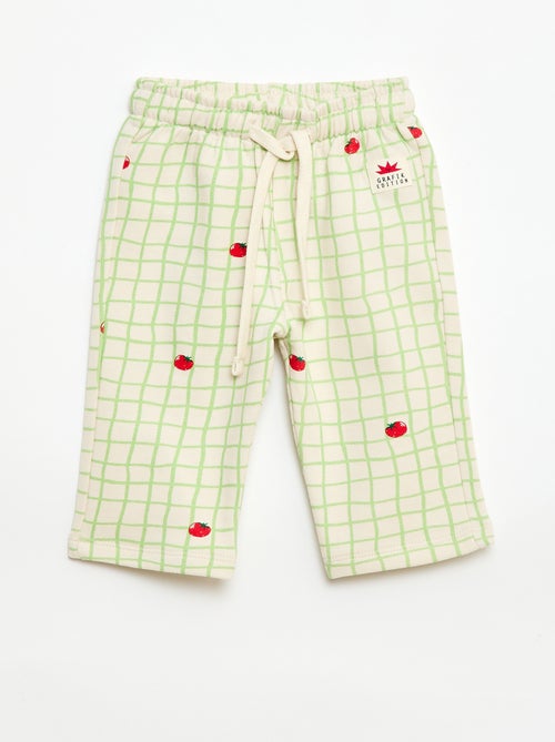 Calças largas com padrão - Kiabi