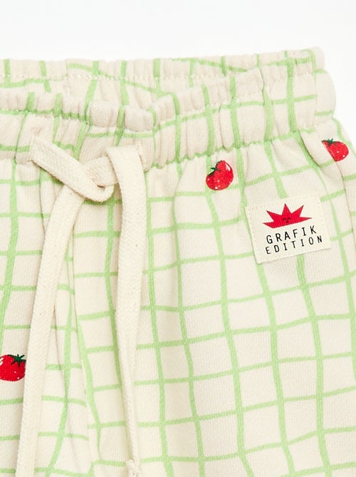 Calças largas com padrão - Kiabi