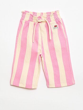 Calças largas com padrão