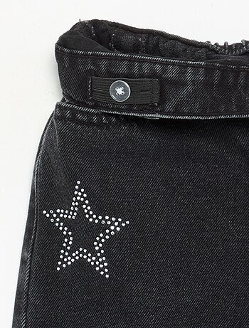 Calças largas com strass