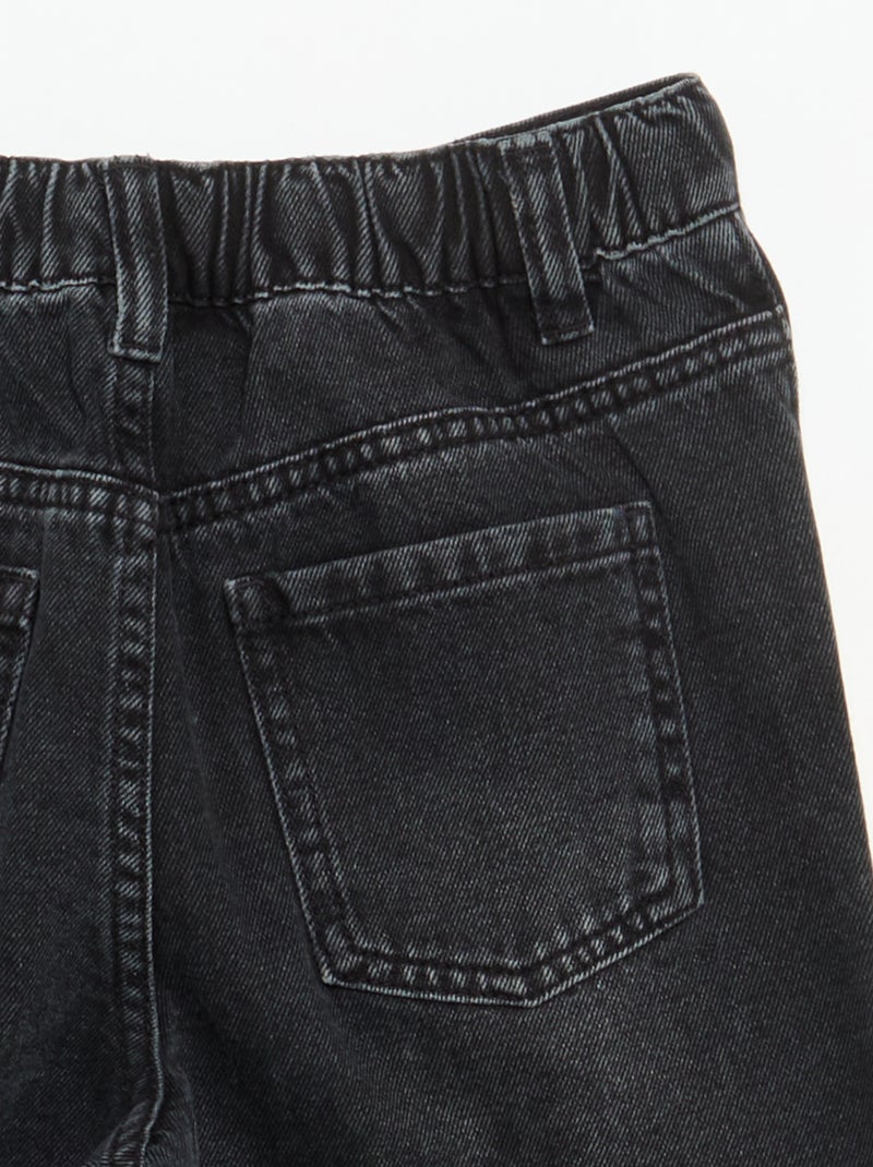 Calças largas com strass Preto - Kiabi