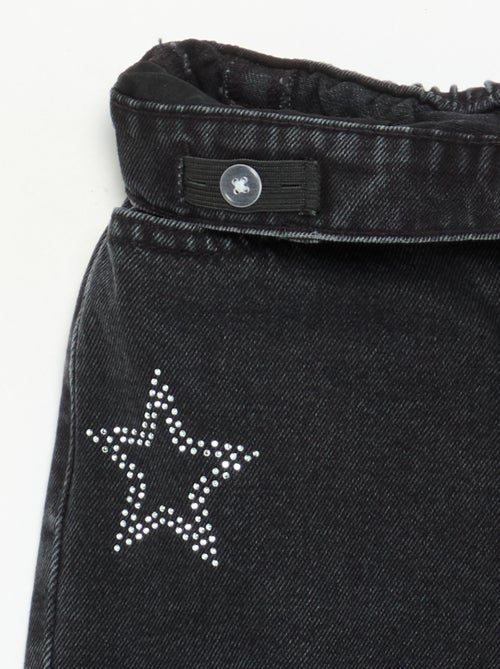 Calças largas com strass - Kiabi